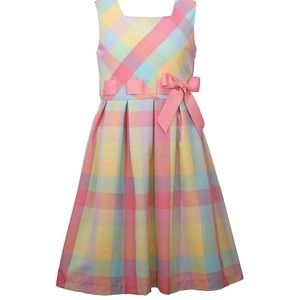 Pastel Plaid Easter Party Dress